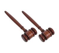 Healeved 2 Pièces Marteau de Juge en Bois, Gavel D'audience Raffiné