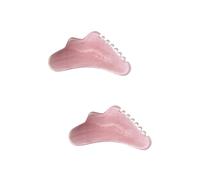 Healeved 2 Pièces masseur de corps guasha massage epaule outil de grattoir musculaire petit raclette planche de grattoir outil de grattage du corps pour les femmes résine rose