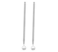 Healeved 2 Pièces Masseur de Pierre de Jade Outil de Massage Réducteur de Nez et Âge Roller Stick de Beauté Portable