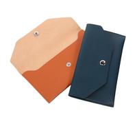 Healeved 2 Pièces Mini Cash Envelope Wallet in Fake Leather Portable Budget Organizer for Cash Bills and Receipts Compact Money Pouch for Efficient Financial Planning