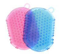 Healeved 2 Pièces Moufles de Massage Double Face Design à Points Uniformes en Pvc Améliore le Sommeil et Facile à Nettoyer pour Soins Corporels