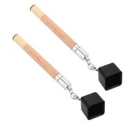 Healeved 2 Pièces Outil de Perçage pour Billard en Bois Beige Rangement | Prise Confortable, Adhérence Régulière Craie, Finition Lisse, pour Salle de Billard et Club Privé