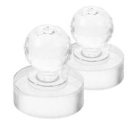 Healeved 2 Pièces Outil De Poudre D'ombre à Paupières Outil De Fard à Joues Bricolage Tampon De Fard à Paupières Tampon Cosmétique Pressage Du Moule à Joint Acrylique Transparent
