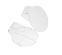 Healeved 2 pièces Palette de Maquillage Compacte Plateaux Mélangeurs Portables pour Fond de Teint et Fards Outil Professionnel pour Mixer Pigments et Cosmétiques