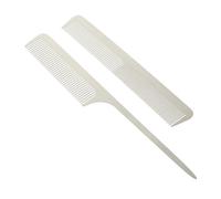 Healeved 2 pièces Peigne de Coiffure Acier Inoxydable pour Homme et Femme Outils de Coupe de Cheveux Pratiques et Durables