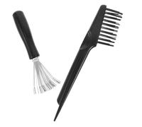 Healeved 2 Pièces peigne de nettoyage brosse à cheveux dépoussiérant brosse de nettoyage de peigne outil de déménagement des cheveux outil de nettoyage de plumeau