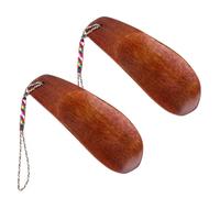 Healeved 2 pièces Pied à chaussure Bois Massif Petit et Flexible et Ergonomique pour Faciliter le Chaussage des Seniors et Toute la Famille Lot