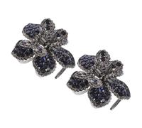 Healeved 2 pièces Pince Cheveux Fleur avec Lot de Accessoire Femme Chignon Élégant Maintien Ferme Clip Durable pour Cheveux Moyens et Épais Style