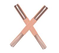 Healeved 2 Pièces Pinceau Lèvres Silicone Double-embout Rétractable avec Couvercle Applicateur Lèvres et Cache- Portable Brosse Douce pour Maquillage Précis et