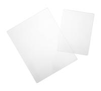 Healeved 2 Pièces Plaque de Gel Artistique Réutilisable Flexible en Gel Blanc 7mm A4 et A5 pour Scrapbooking et Ateliers Professionnels Créatifs