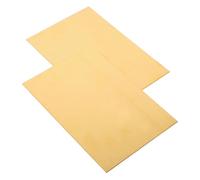 Healeved 2 Pièces Plaques de Laiton pour Loisirs Créatifs et Réparations Électriques, Matériau Or, Mince et Haute Conductivité, Création de Bijoux et L'industrie