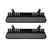 Healeved 2 Pièces Plateau de Rangement Détachable pour Chevalet Artistique Étagère Amovible Métal Robuste Support Pratique pour Pinceaux et Tubes de Peinture Organisateur Portable pour