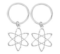 Healeved 2 Pièces Porte-clés Science Durables pour Scientifiques et Étudiants Pendentif Résistant pour Clés de Maison Voiture et à Dos Ornement Inspirant pour de Chimie et Physique Lot