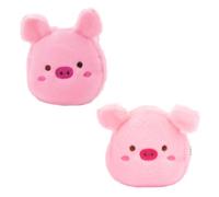 Healeved 2 Pièces Porte-Monnaie Porte-Cartes Sacs de Rangement pour Cartes Changer Le Sac d'argent Petit Mince Portefeuille Sac à Monnaie Polyvalent Changer de Pochettes Peluche Rose