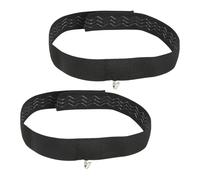 Healeved 2 Pièces Protège-nez pour Lunettes, Porte-lunettes pour Chirurgie du Nez, Bandeau Élastique Antidérapant en Polyester et Métal, Noir, pour Récupération Après Rhinoplastie et Usage
