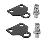 Healeved 2 Pièces Récepteur sans Fil pour Microphones Professionnels Performance Stable, Antenne Flexible en Métal, Support en U, pour Scènes Complexes et Grandes Installations