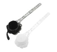 Healeved 2 Pièces Shower Body Brush With Long Handle Dual-sided Exfoliating Back Scrubber Loofah For Men And Women Cracked Pattern Bath Scrubber For Deep Cleansing
