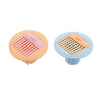 Healeved 2 Pièces Siphon de Sol Anti-odeurs D'égout en Plastique avec Insert Détachable, Installation Adaptable, Attrape-Cheveux pour Douches et Toilettes