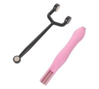 Healeved 2 Pièces Stylo Nail Art Double Extrémité en Plastique pour Manucure Cat Eye Design Créatif de Cœur et Y, pour Débutants et Professionnels DIY