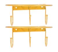 Healeved 2 Pièces Support Mural en Fer Doré Multi-Usage pour Ballons de Basket et Football, Porte-Ballon Robuste pour Supermarchés et Expositions