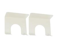 Healeved 2 Pièces Support Mural pour Sèche Cheveux Rack Robuste Blanc sans Perçage Rangement Pratique pour Salle de Bain Capacité de Charge Installation Facile et Amovible