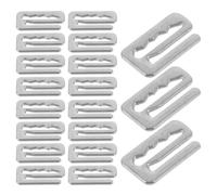 Healeved 20 Clips de Tablier en Alliage pour Cape de Coiffeur Crochets de Fixation Compacts et Pratiques Boucles de Rechange pour Salon de Coiffure - Lot de 20 Pièces Maintien Sécurisé