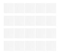 Healeved 20 Feuilles de Toile Maille Plastique Rigide pour Broderie Point de Croix Filet Plastique 10X10 CM Blanc Kit DIY Paquet à Tricot et Loisirs Créatifs