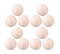 Healeved 20 Perles Rondes en Bois Brut 22 MM pour Fabrication Artisanale Décorations de Noël et Loisirs Créatifs Sphères Naturelles Non Finies 20 Pièces pour Projets DIY et Développement
