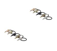 Healeved 20 Pièces Cercle De Cheveux Squelettes Chouchous Bandeau Cheveux Accessoires Bandes Cravate D'halloween Noir Liens Denté Style Enfants