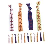 Healeved 20 Pièces Élastique à Cheveux Noué Unique en Tissu pour Sport, Prévient les Marques et Douleurs Cuir Chevelu, pour Filles et Athlètes aux Matchs de Softball ou Baseball