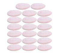 Healeved 20 Pièces Houppettes Poudre Pressée Douces et Réutilisables Absorption Huile Sans Effet Cakey pour Fond de Teint et Fixation Pads Velours Convient Aux Femmes et Filles