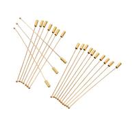 Healeved 20 pièces Long Stainless Steel Needle Pins With Stopper For Scarf Brooch Jewelry DIY Crafts Safety Brooch Pins For Hat Shawl Bouquet