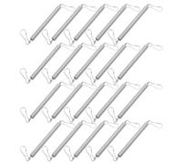 Healeved 20 Ressorts d'extension en Acier Inoxydable avec Clips pour Maintenir Le Distributeur d'eau pour Lapin (biberon/Abreuvoir), Extensible jusqu'à 40 cm.