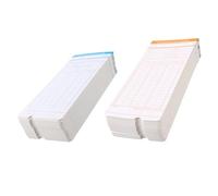 Healeved 200 Cartes de Pointage en Papier pour Suivi du Temps Aller-Retour Domicile-Travail Fiches de Présence du Personnel Cartes de Pointage Mensuelles Lot de 2 Paquets