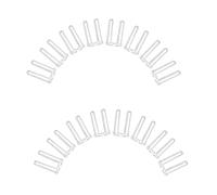 Healeved 200 Pièces Accessoires de Fixation Transparents pour Lunettes sans Monture en Plastique, Manchons Solides de 1,5 Mm pour Réparation et Maintien, Usage Sport Extérieur et Quotidien