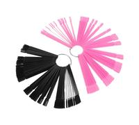 Healeved 200 Pièces Échantillons D'ongles Support De Vernis Gel Bâtons D'échantillon De Couleur D'ongle Plateau De Cartes De Pour Ongles Planche De Couleur Des Ongles Métal