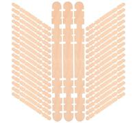 Healeved 200 Pièces Matériel de Modèle de Construction en Bois Diy, | Bâtonnets de Bricolage en Bois, Design à Trous, Légers, pour Boutiques et Murs, Loisirs Créatifs