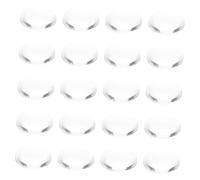 Healeved 20pièces Clous Verre Transparent Cartes De Couleurs Pour Ongles Verre Cabochons Ronds Présentoirs De Couleurs Accessoires De Manucure