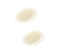 Healeved 20pièces Plaques Affichage Pour Vernis à Acrylique Forme De Tournesol Roues De Pratique Pour Nail Art Beige