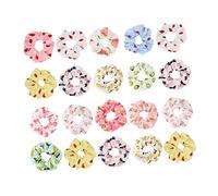 Healeved 20pièces Scrunchies Élastiques Fille Avec Motif De Fruits Accessoires De Cheveux Chics Pour Queue De Cheval
