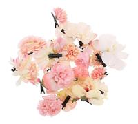 Healeved 21 Pièces Ensemble de Pinces à Cheveux Fleurs en Tissu Alliage Design Pétales Superposés 3d, Élégantes et Délicates, sans Tirer ni Abîmer les Cheveux, pour L'école