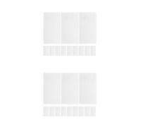 Healeved 24 Feuilles Carrés Adhésifs Mousse Double Face Blancs pour Scrapbooking et Loisirs Créatifs, Épaisseur Eva, Facile à Repositionner, Ajoute une Profondeur 3d