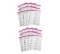 Healeved 24feuilles Carnet Entraînement Manucure Blanches Cartes Nail Art Pratique Pour Dessin Et Peinture Accessoires Ongles Pour Formation Et Salon Modèles Variés Pour Exercices Manucure