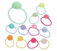 Healeved 24pièces Élastiques à Cheveux Ronds Avec Boules Colorées Pour Femmes Accessoires Élastiques Pour Queue De Cheval