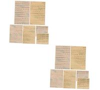 Healeved 24pièces Stickers Lettres Et Chiffres Autocollants Adhésifs Pour Décoration Alphabet Métallique Pour Scrapbooking Artisanat Et Projets Créatifs