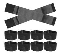 Healeved 25 Pièces Brassards de Deuil Noirs Élastiques et Ajustables en Polyester pour Hommes et Femmes, Accessoires Confortables pour Événements Formels et Funérailles