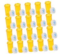 Healeved 25 Pièces Medicine Bottles With Safety Caps Protective Travel Containers Food-grade PP Plastic Moisture And Sunlight Resistant Convenient Portable Storage