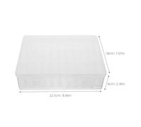 Healeved 2ensembles Boîte De Rangement Vide Plastique Pour Ongles Présentoir à Bijoux Pour Ongles Boîte à Outils Artificiels