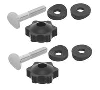 Healeved 2ensembles Lawn Mower Handle Hardware Kit With Screw Bolt Nut Fastening Set For Garden Mower Handle Replacement Secure Attachment For Stable Mowing And Easy Installation