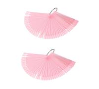 Healeved 2paquets Pratiques Forme De Ventilateur Pour Vernis à Support Affichage Pour Nail Art Et Pratique Anneau Rose